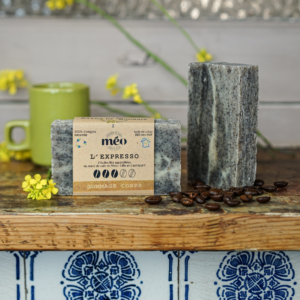 Savon gommage corps L’Expresso au marc de café Méo upcyclé