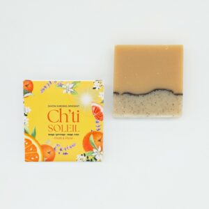 Savon Ch'ti Soleil emballé et en vrac - savon aux notes fraîches et zestées