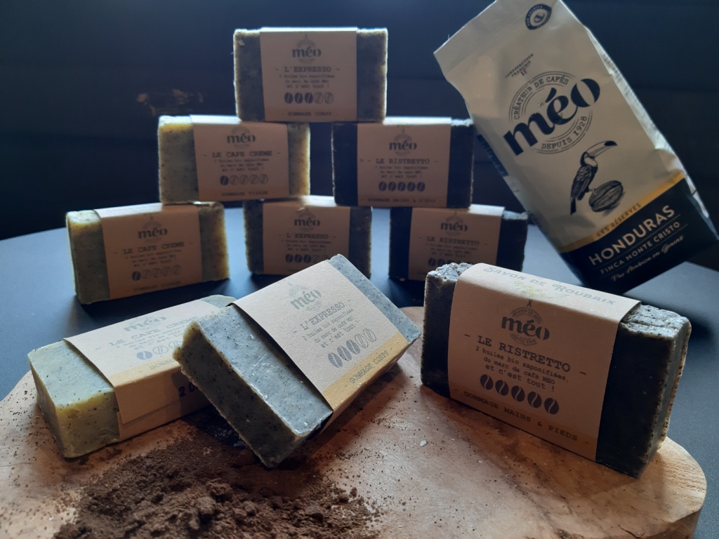 3 Savons MöBiUS au marc de café Méo Savon de Roubaix